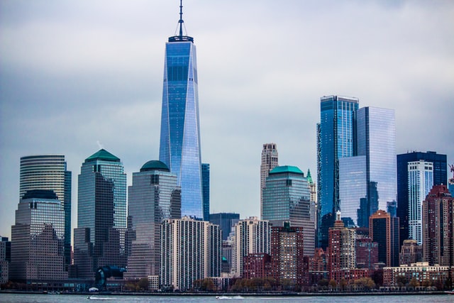 skyline of lower manhattan